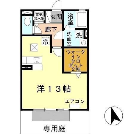 プランドール今在家　Ａ棟の間取り