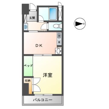 マンション山本　弐番館の間取り