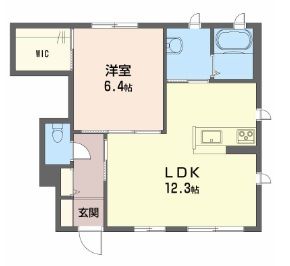 シャーメゾン横黒　Ａ棟の間取り