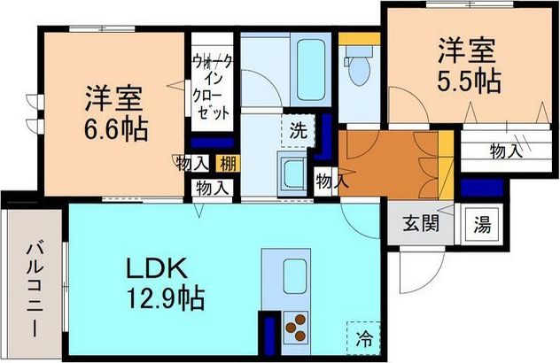 トゥールモンドルポの間取り