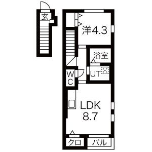 Befine吉岡北の間取り