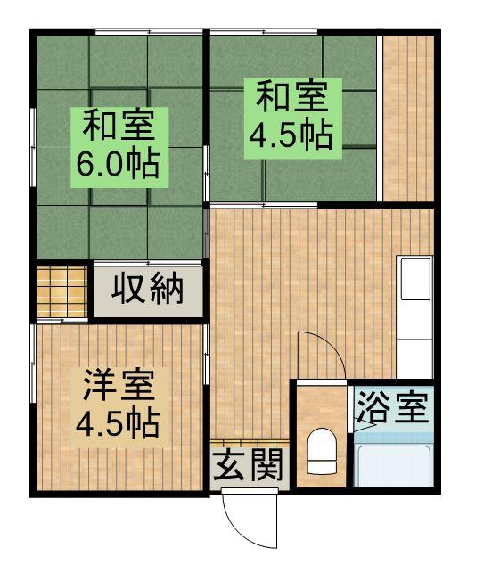 高松市国分寺町新居のアパートの間取り