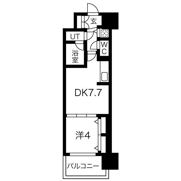 【グランカーサ難波元町の間取り】