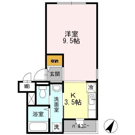 長崎市天神町のマンションの間取り