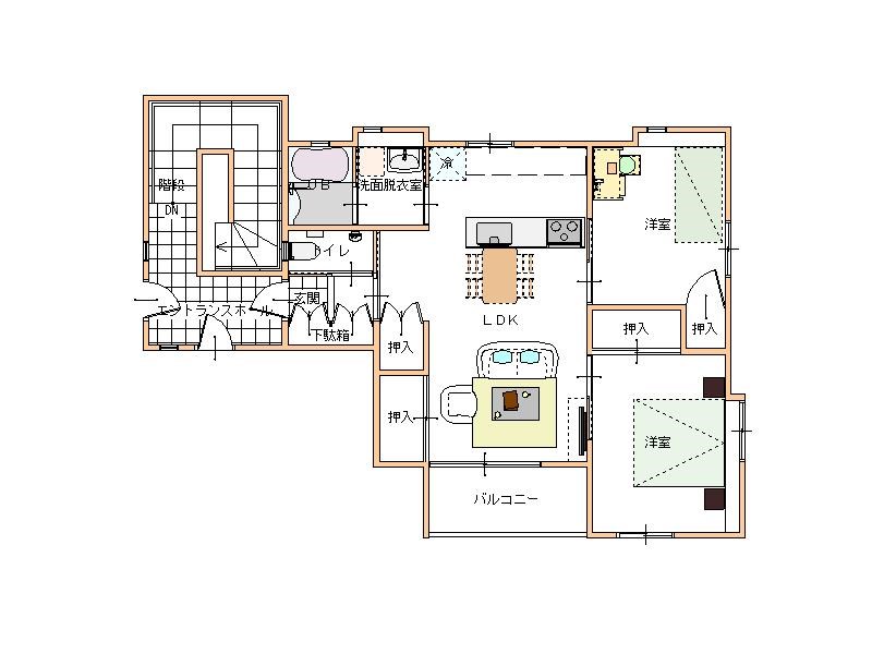 コミンニョロの家　前の間取り