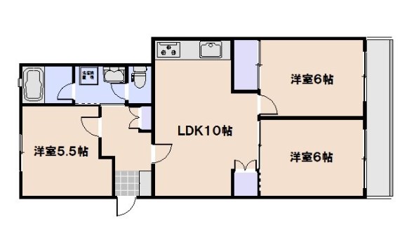 パールハイツ川西の間取り