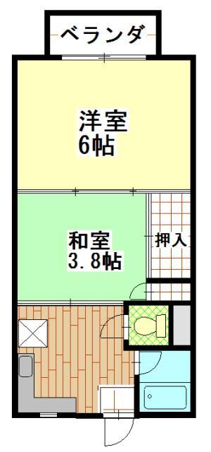 フジパレス中町の間取り