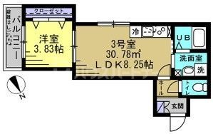 松戸市大谷口のアパートの間取り