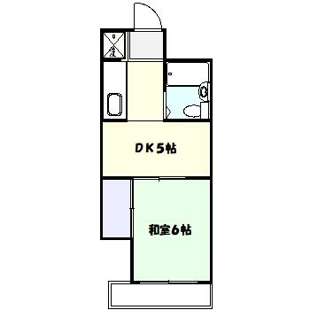 川崎市幸区下平間のマンションの間取り