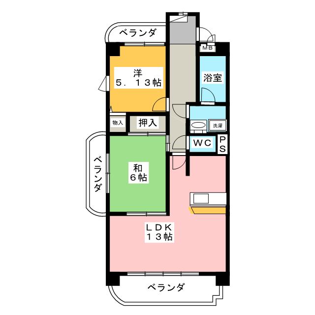 グランドール南印田の間取り