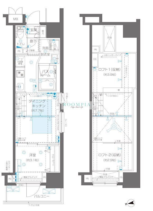 ZOOM新宿御苑前の間取り