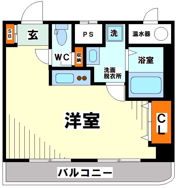 【渋谷区笹塚のマンションの間取り】