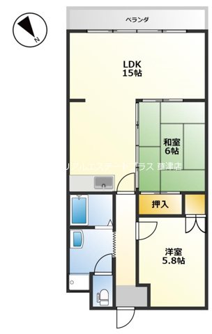 疋田マンションの間取り