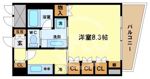 リーガル四ツ橋筋の間取り