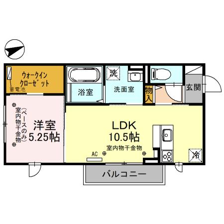 クレストガーデン 301号室の間取り