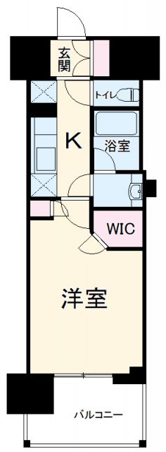 名古屋市東区泉のマンションの間取り