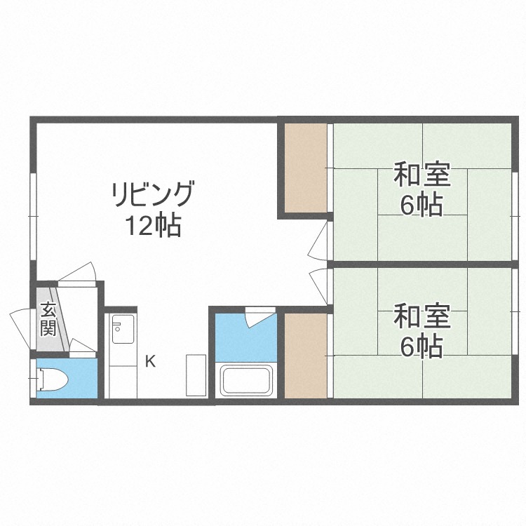 【丸栄マンションの間取り】