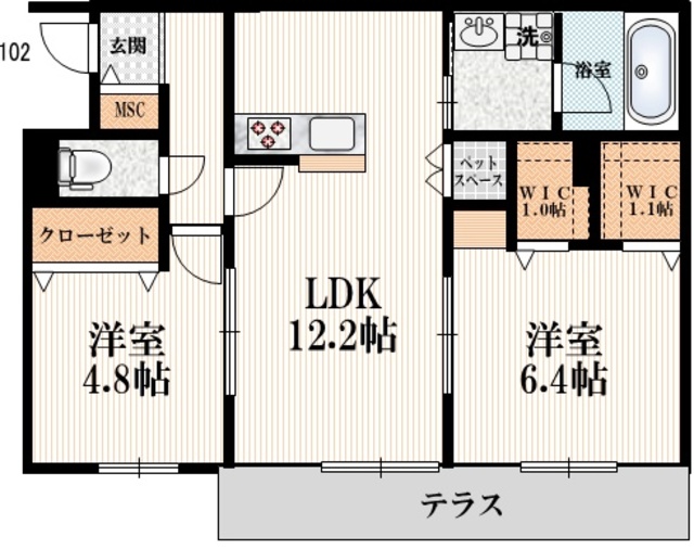 コートソラーレの間取り