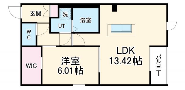 大阪市旭区森小路のアパートの間取り