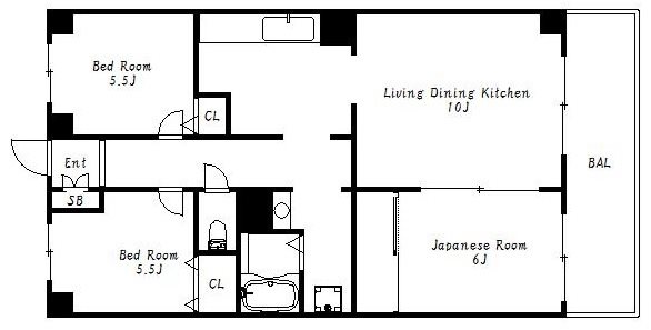 神戸市垂水区千鳥が丘のマンションの間取り