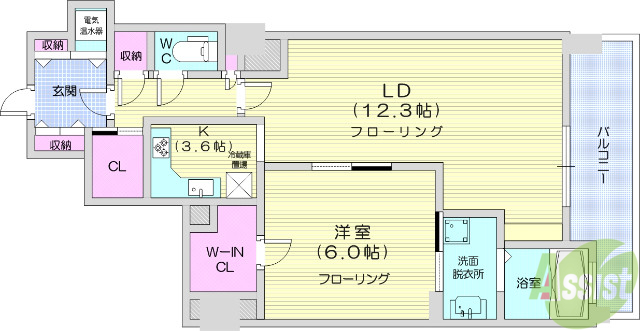 ライオンズタワー仙台大手町の間取り