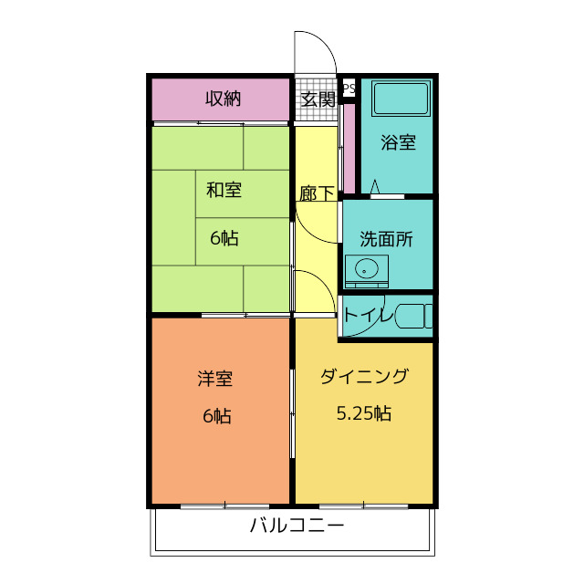 エムズハウス八社の間取り