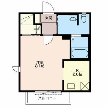 ヴェルドミール　Ａ棟の間取り