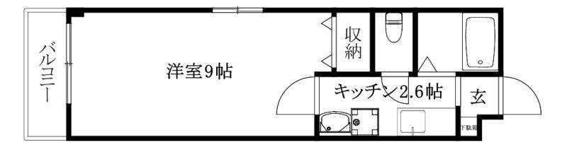 東温市横河原のアパートの間取り