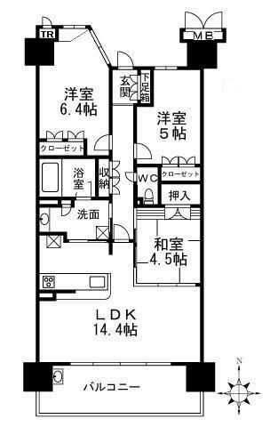 森都ＯＳＡＫＡ　イーストヴィルの間取り