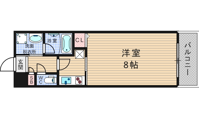 グランシス難波西の間取り