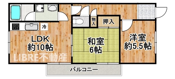 マンション第二梅香の間取り