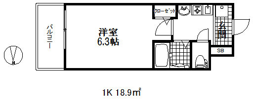 エステムコート新神戸エリタージュの間取り