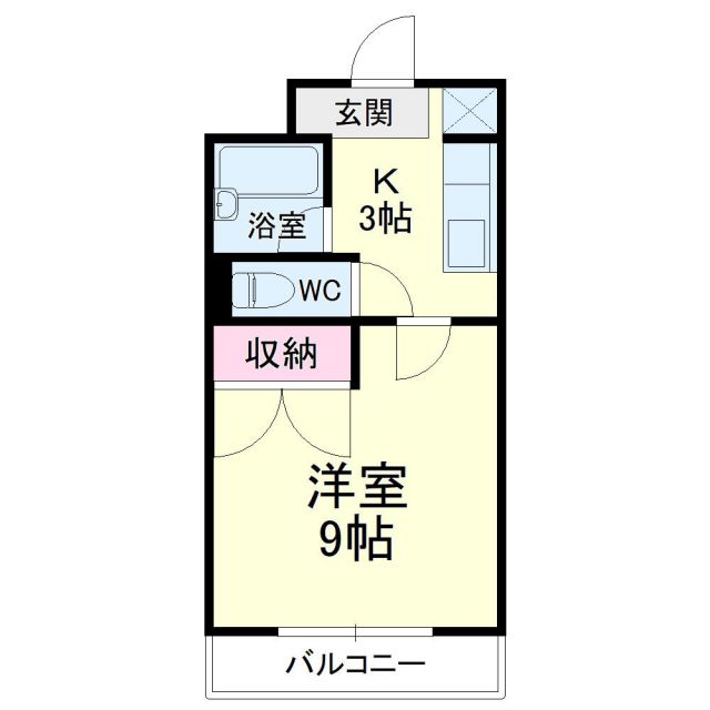 袋井市月見町のマンションの間取り