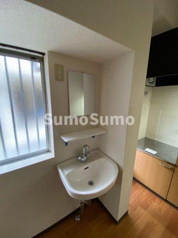 洗面設備　広い洗面スペース