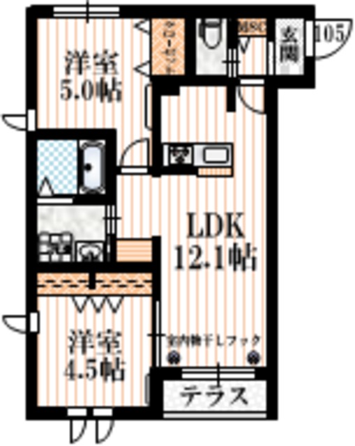 ノーブル烏山の間取り