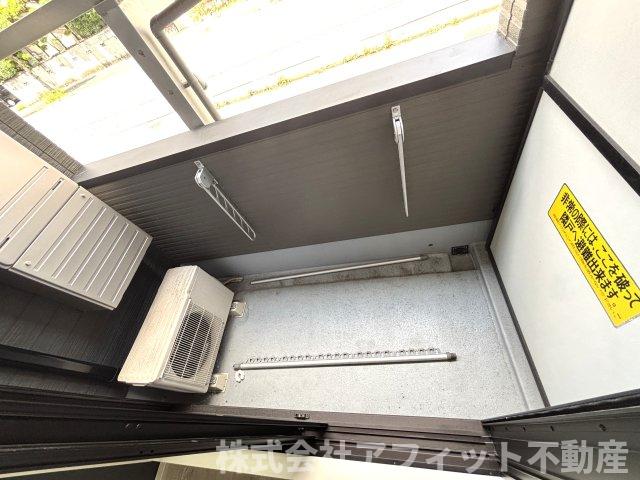 バルコニー　北西向き