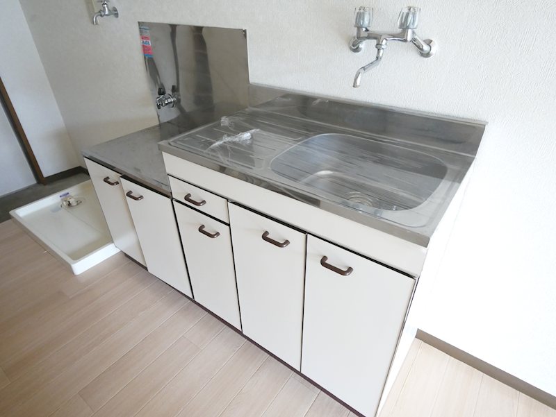 キッチン　ガスコンロ設置可