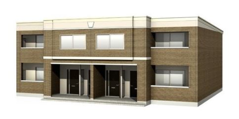 建物外観　建築時パース