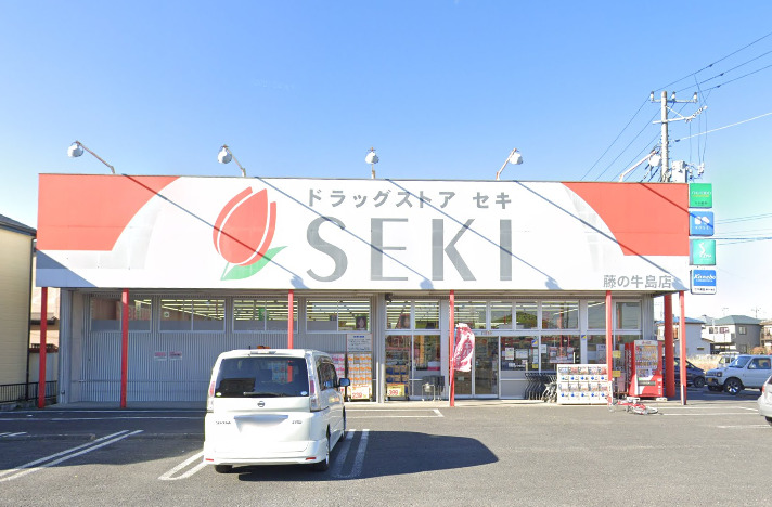 ドラックストア　ドラッグストアセキ藤の牛島店（ドラッグストア）まで629m