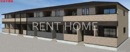 建物外観　建築中の為外観パースです。