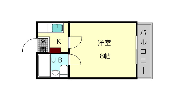 コーポ諏訪柳町の間取り写真