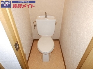 トイレ　同物件別部屋の写真
