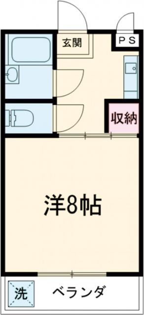 松屋コーポの間取り写真