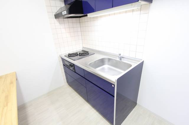 キッチン　システムキッチン付き。