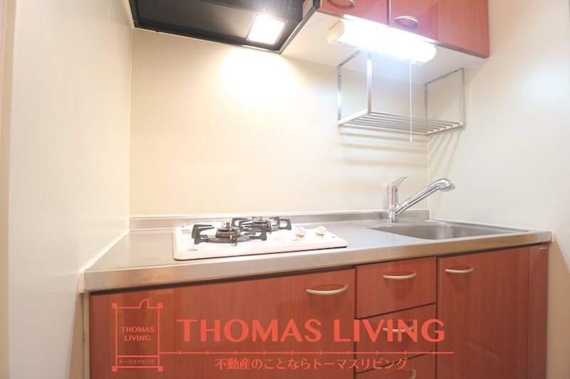 キッチン　2口コンロ付です。