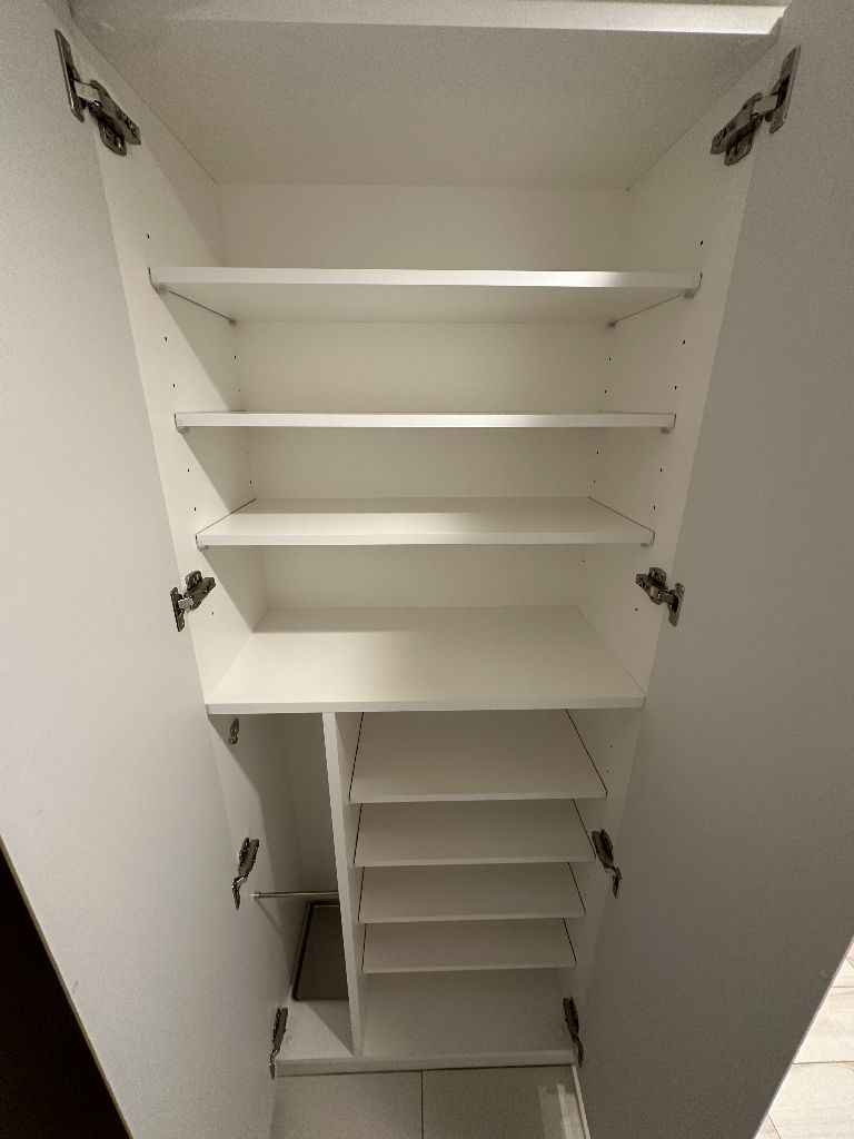 収納　たっぷりとした収納スペースです