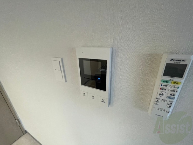 セキュリティ　来客時にはこちらのチャイムが鳴りますよ。