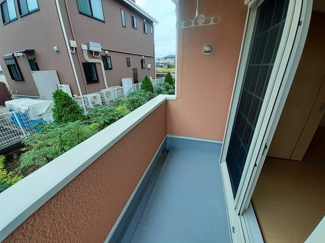 バルコニー　落ち着いた時間を過ごせるバルコニーです