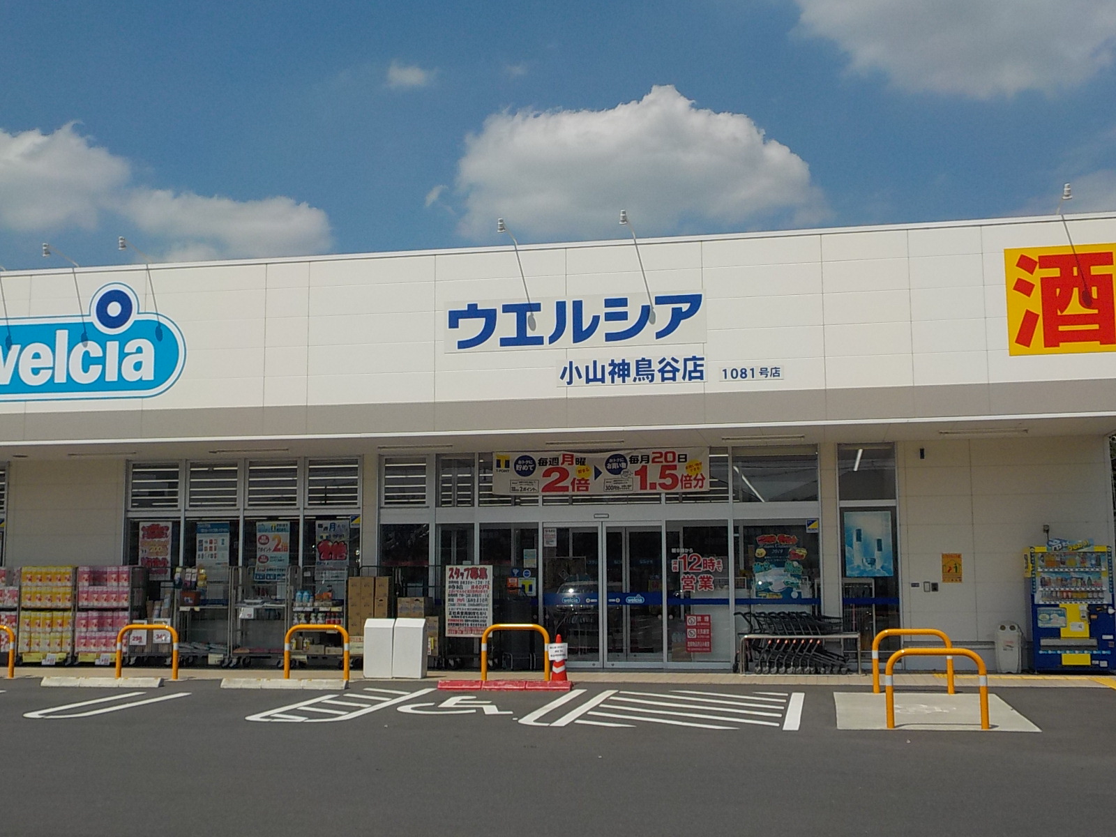 ドラックストア　ウエルシア小山神鳥谷店（ドラッグストア）まで999m