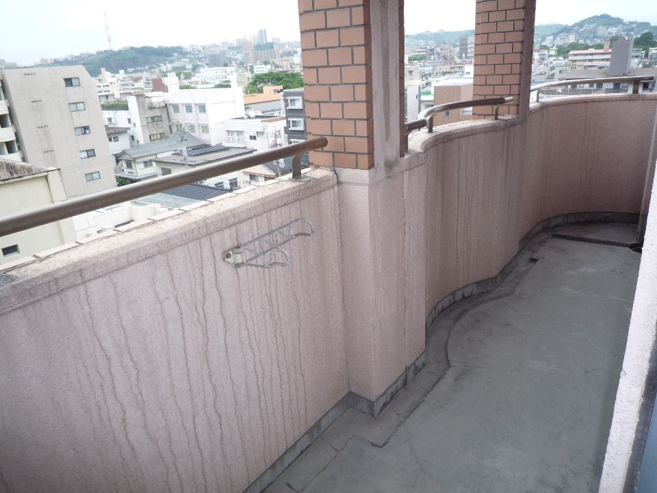 バルコニー　南向きです